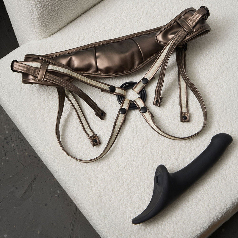 Strap-On-Me - Multi Orgasm Dildo - Strapless Strap-on met Luchtdruk Stimulatie - Zwart