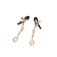 Liebe Seele - Luxe Tepelklemmen met Medaillon Hangertjes - Goud