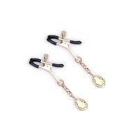 Liebe Seele - Luxe Tepelklemmen met Medaillon Hangertjes - Goud