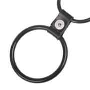 Rimba - Triple Cockring Rubber - Zwart
