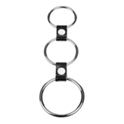 Rimba - Triple Cockring Metaal - Zwart