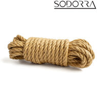 SODORRA - Hemp Shibari Bondagetouw - Naturel - 5 meter