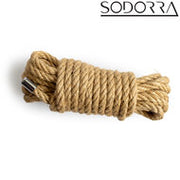 SODORRA - Hemp Shibari Bondagetouw - Naturel - 5 meter