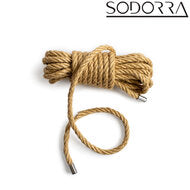 SODORRA - Hemp Shibari Bondagetouw - Naturel - 5 meter