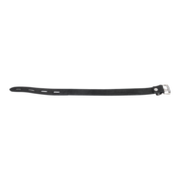 Rimba - Lederen Halsband met Hangslotsluiting - Zwart