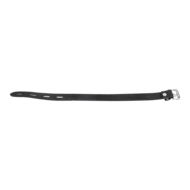 Rimba - Lederen Halsband met Hangslotsluiting - Zwart