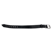 Rimba - Lederen Collar met Metalen Gesp - Zwart