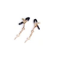Liebe Seele - Luxe Tepelklemmen met Strass Vosje Hangers - Goud