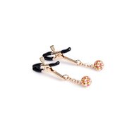 Liebe Seele - Luxe Tepelklemmen met Klaverballetje - Roze/Goud