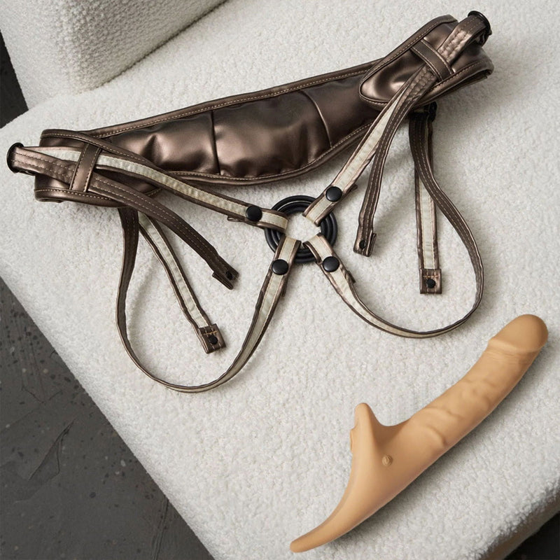 Strap-On-Me - Multi Orgasm Realistische Dildo - Strapless Strap-on met Flapper Technologie - Lichte Huidskleur
