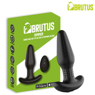 Brutus - RIMMER - Vibrerende Buttplug met Rimming Kralen - App Control - Zwart