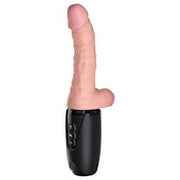 Pipedream - King Cock - Stotende Vibrerende en Verwarmende Dildo met Scrotum - 16,5 cm - Lichte Huidskleur