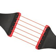 Liebe Seele - Punishment Harnas met Elastieken Snaren - Zwart/Rood