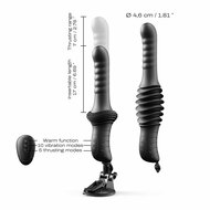 Dorcel - Deep Orgasm - Stotende Vibrator - Verwarmend - Met Zuignap - Zwart