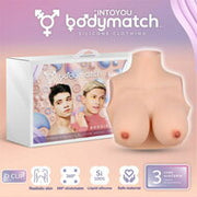 Bodymatch - Boodie - Realistische Siliconen Borstprothese - Lichte Huidskleur - Cup D