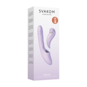 Svakom - DuoGlow - Stotende en Roterende Kralen Vibrator met Pulserende`Stimulator - Lila