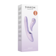 Svakom - DuoGlow - Stotende en Roterende Kralen Vibrator met Pulserende`Stimulator - Lila