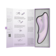 Svakom - DuoGlow - Stotende en Roterende Kralen Vibrator met Pulserende`Stimulator - Lila