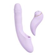 Svakom - DuoGlow - Stotende en Roterende Kralen Vibrator met Pulserende`Stimulator - Lila