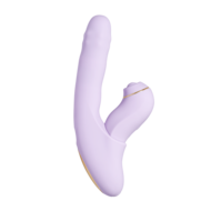 Svakom - DuoGlow - Stotende en Roterende Kralen Vibrator met Pulserende`Stimulator - Lila