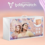 Bodymatch - Blayke - Bodysuit met Geïntegreerde Siliconen Penis - One Size - Lichte Huidskleur