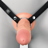 Pipedream - Fantasy X-Tensions - Strap-on met Holle Dildo - 14 cm - Lichte Huidskleur