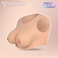 Bodymatch - Bowie - Realistische siliconen borstprothese - Lichte Huidskleur - Cup D