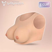 Bodymatch - Bowie - Realistische siliconen borstprothese - Lichte Huidskleur - Cup E