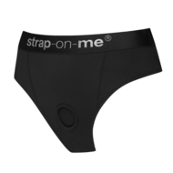 Strap-On-Me - Idole - Strap-On Harnas Slip - Zwart - Maat M