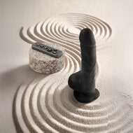 Strap-On-Me - Roterende & Vibrerende Realistische Dildo - Zwart