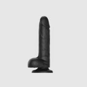 Strap-On-Me - Roterende & Vibrerende Realistische Dildo - Zwart