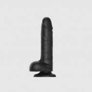 Strap-On-Me - Roterende & Vibrerende Realistische Dildo - Zwart