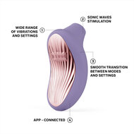 Lelo - Sona 3 - Luchtdruk Vibrator - Lila