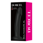 Dorcel - Real Pleasure - Stijlvolle Siliconen Dildo - Zwart - Maat XL