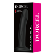 Dorcel - Real Pleasure - Stijlvolle Siliconen Dildo - Zwart - Maat XL