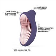 Lelo - Sona 3 - Luchtdruk Vibrator - Paars