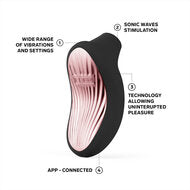 Lelo - Sona 3 Cruise -  Luchtdruk Vibrator - Zwart