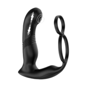 IY Astex - Stotende & Kloppende Prostaatmassager met Afstandsbediening - Zwart