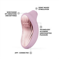 Lelo - Sona 3 Cruise -  Luchtdruk Vibrator - Zachtroze