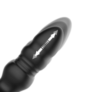 IY Krax - Buttplug met Vibratie en Stootbeweging - Met LED-licht - Zwart