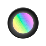 IY Krax - Buttplug met Vibratie en Stootbeweging - Met LED-licht - Zwart