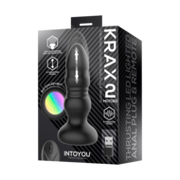 IY Krax - Buttplug met Vibratie en Stootbeweging - Met LED-licht - Zwart