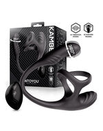 IY Kamber - Golvende en Vibrerende Anaal Plug met Cockring - Zwart