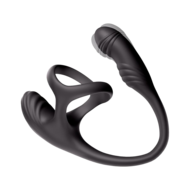 IY Kamber - Golvende en Vibrerende Anaal Plug met Cockring - Zwart