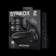 IY Synkox - Vibrerende Penisverlenger met Afstandsbediening - Zwart