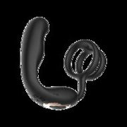 IY Bruce - Prostaatmassager 360° - Met dubbele penisring - Zwart