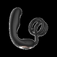 IY Bruce - Prostaatmassager 360° - Met dubbele penisring - Zwart