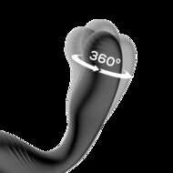 IY Bruce - Prostaatmassager 360° - Met dubbele penisring - Zwart