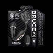 IY Bruce - Prostaatmassager 360° - Met dubbele penisring - Zwart