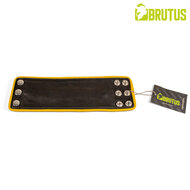 Brutus - Lederen Polsportemonnee met Rits - Zwart/Geel
